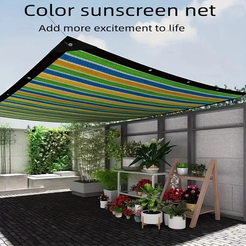 

Sun protection, heat insulation and shading net - High-density outdoor courtyard shading sail, UV protection shading net