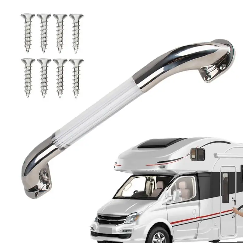 RV Handrail Grip high-quality Stainless Steel 9 12 16 Grab Handle Handrail Polished Boat / RV / Bath Boat Accessories Marine