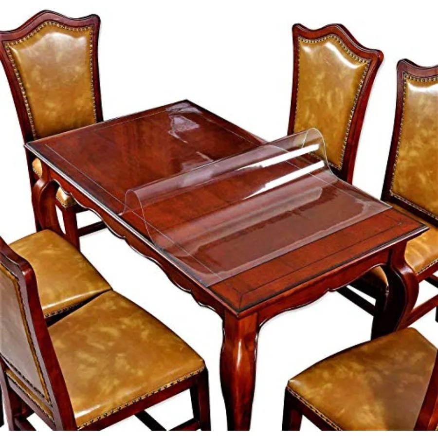 

32 X 84 Inch Clear Table Cover Protector Desk Office Blotter Pad Cover Large Glass Wood Dining Coffee End Dinner Table Pad Prot