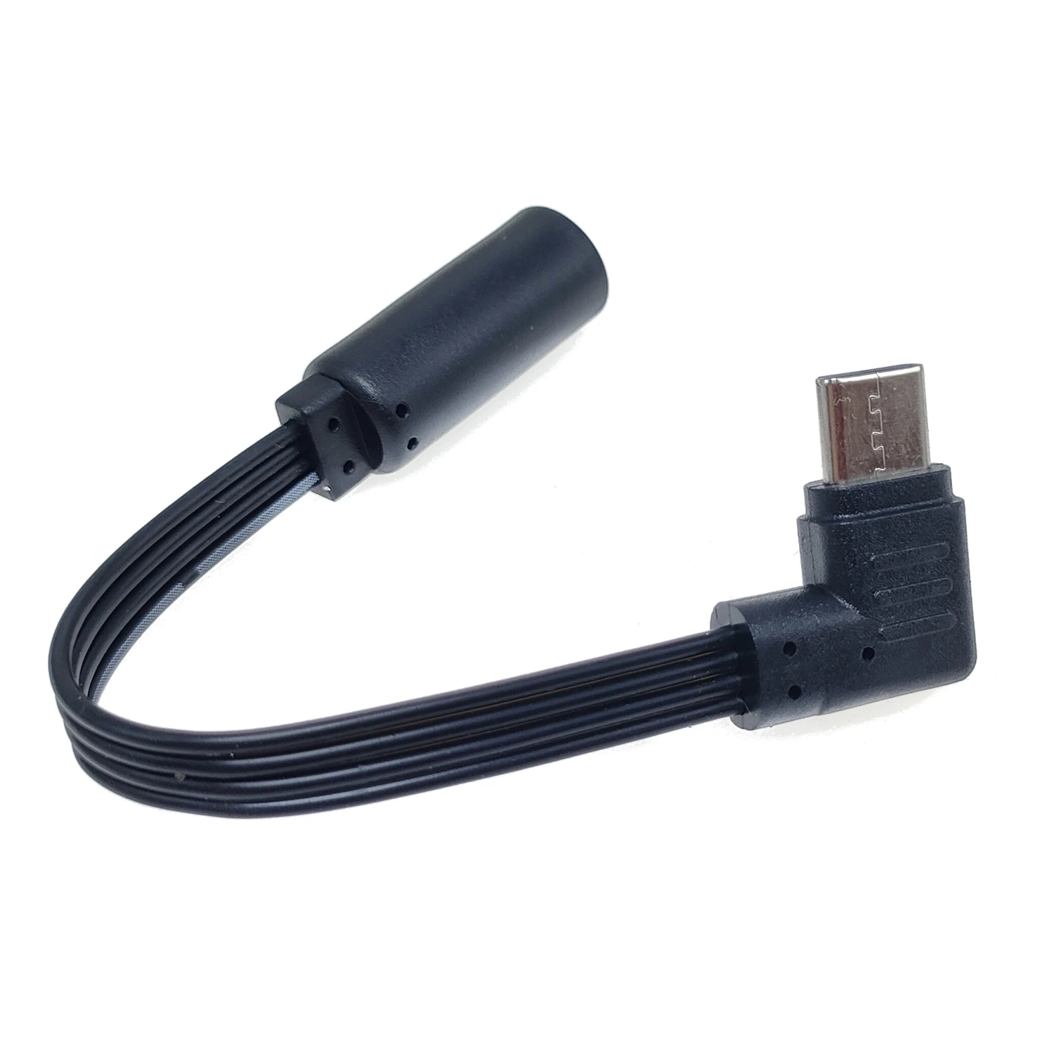 Flat 3.5mm C-type to AUX USB adapter, 3.5mm audio cable jack connector, headphone cable, audio converter, headphone accessories
