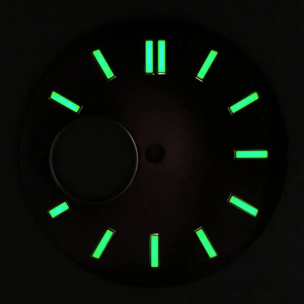 Циферблат NH38, индивидуальный логотип, циферблат часов 30,5 мм, полый циферблат, зеленый светящийся циферблат, подходит для инструментов для ремонта часов с механизмом NH38