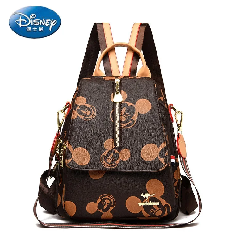 Disney Fashion Mickey Ladies Backpack High Quality Large Capacity Multifunctional High-end Storage Ladies Backpack