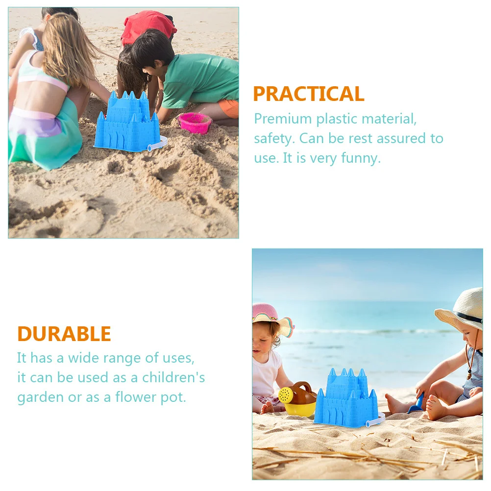 

6Pcs Plastic Tool Bucket for Children's Beach Garden Outdoor Sand Play Premium Quality Strong Non Breakable Fun Learning Bucket