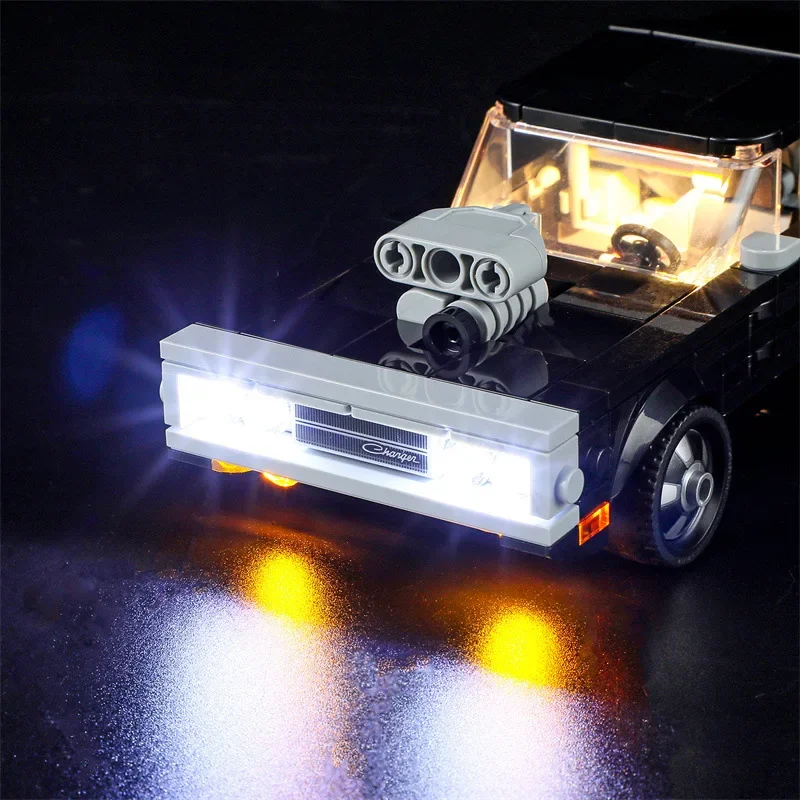 Lighting Set For 76912 Car 1970 Dodgedlys Charger R/T Speed Champions Racers Not Building Blocks（Only Led Light Kit）