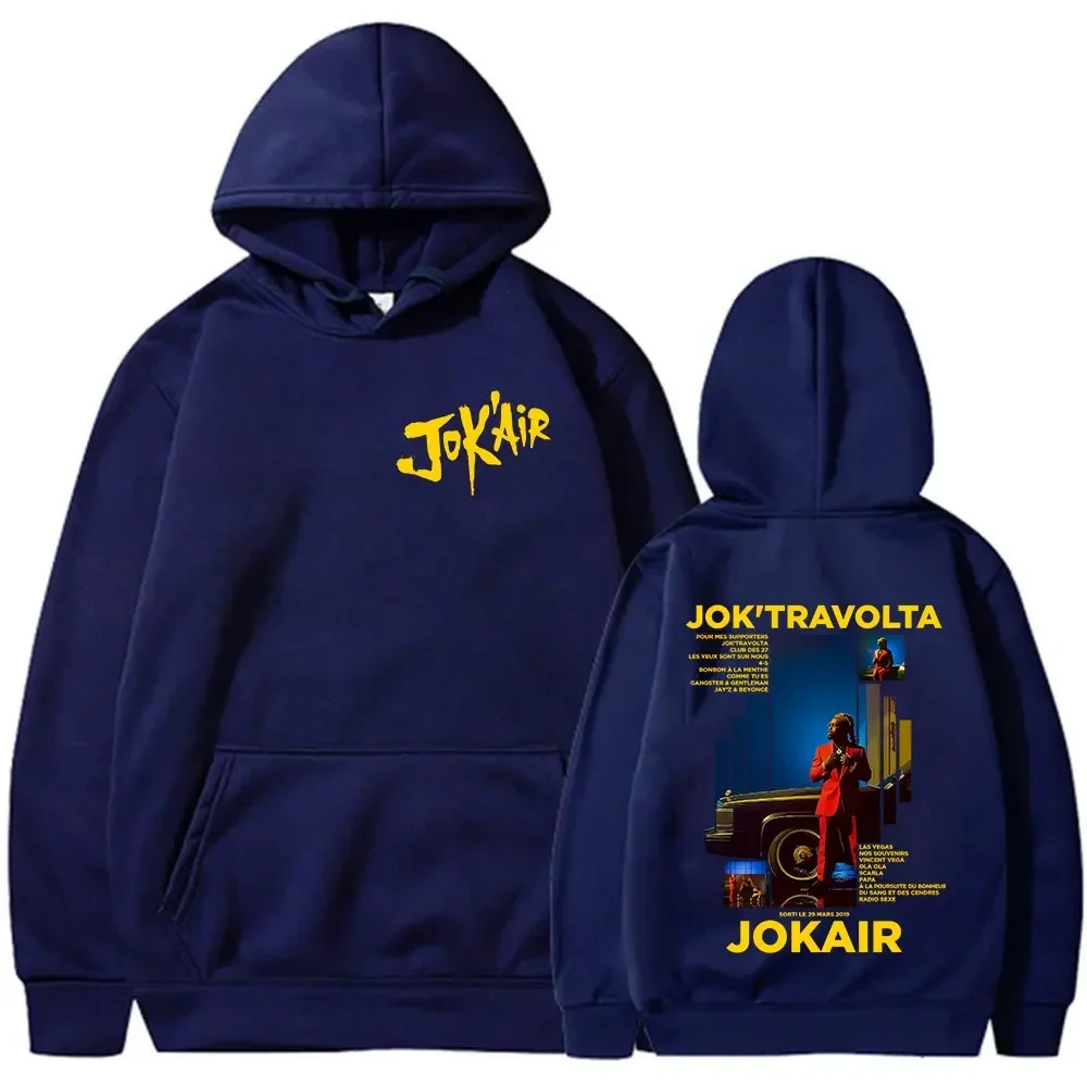 Customization Rapper Jok'air Jok'travolta Graphic Hoodies Men Women Hip Hop Pop Music Pullover Hoodies Male Casual Fleece Vintag