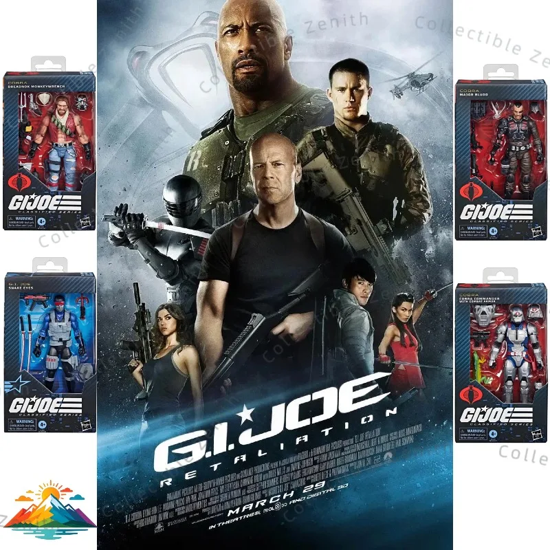 

N STOCK】Hasbro G.I. Joe Series 4-Figure Bundle (Cobra Commander, Snake Eyes, Major Bludd & Dreadnok) 6-Inch Action Figure Set