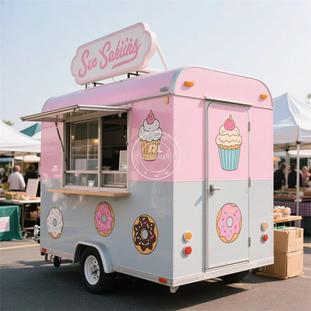 

Street Mobile Mini Hot Dog Ice Cream Cart Fast Food Cart Trailer With Wheels Concession Mobile Food Truck For Sale In Usa