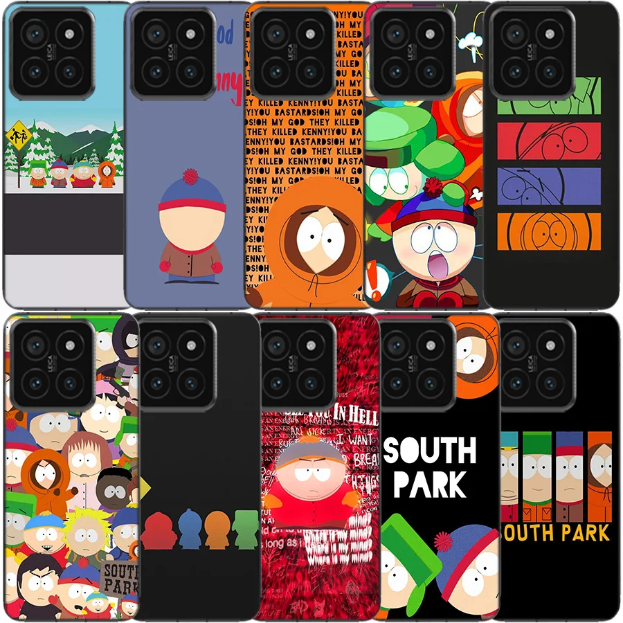 S-South P-Parkes Clear Phone Case For Xiaomi Mi 13 12 12T 11 11T 10 10T Pro 11i 9 9T 8 Lite CC9E A3 A2 TPU Pattern Soft Fundas