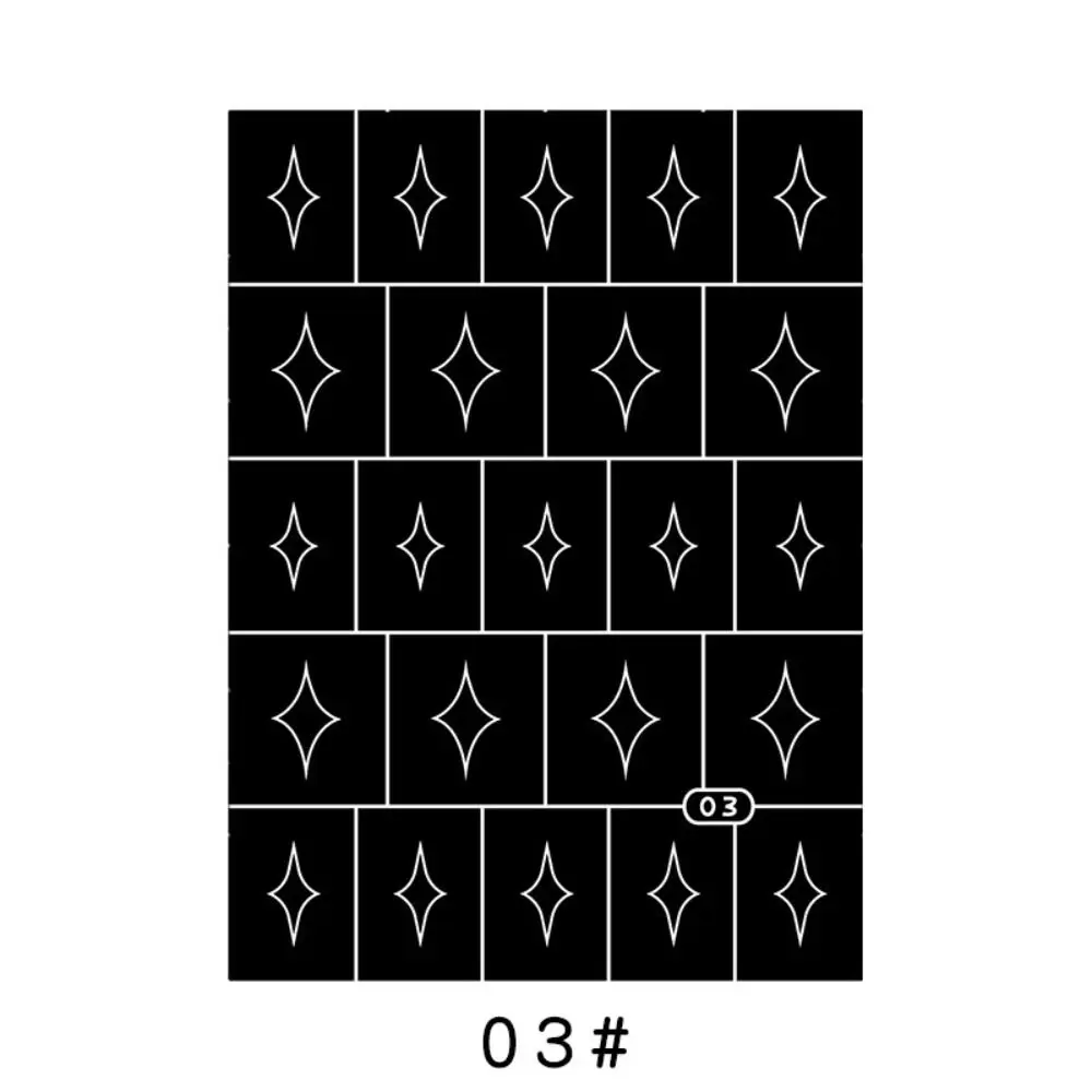 

Hollowed Face Paint Template Sticker Multi Pattern Hand Painting Body Art Paint Stencils Easily Use Decorative DIY Makeup Tools