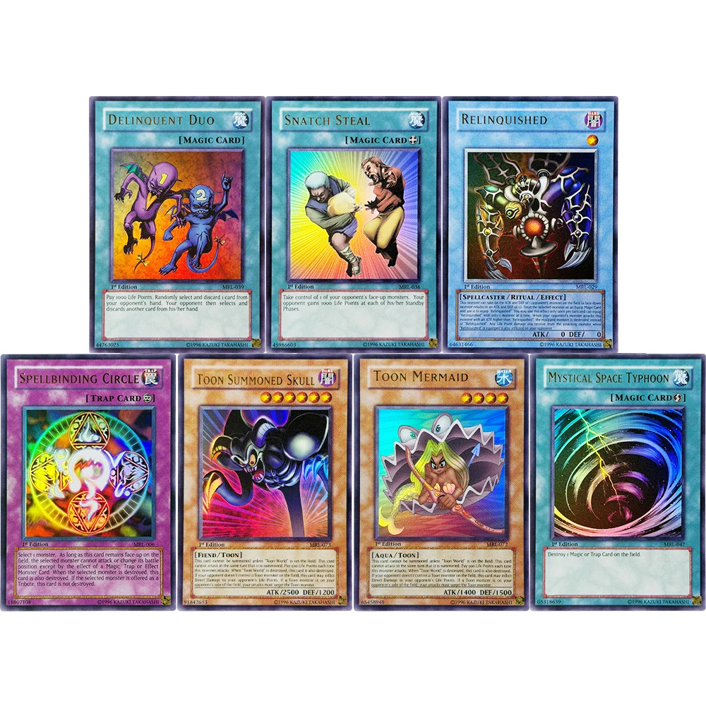 1ère Édition Yu-Gi-Oh! Cartes de jeu : Retrouvailles, Vol, Sirène, Appel, Crâne, Cercle Magique, Duo Délinquant