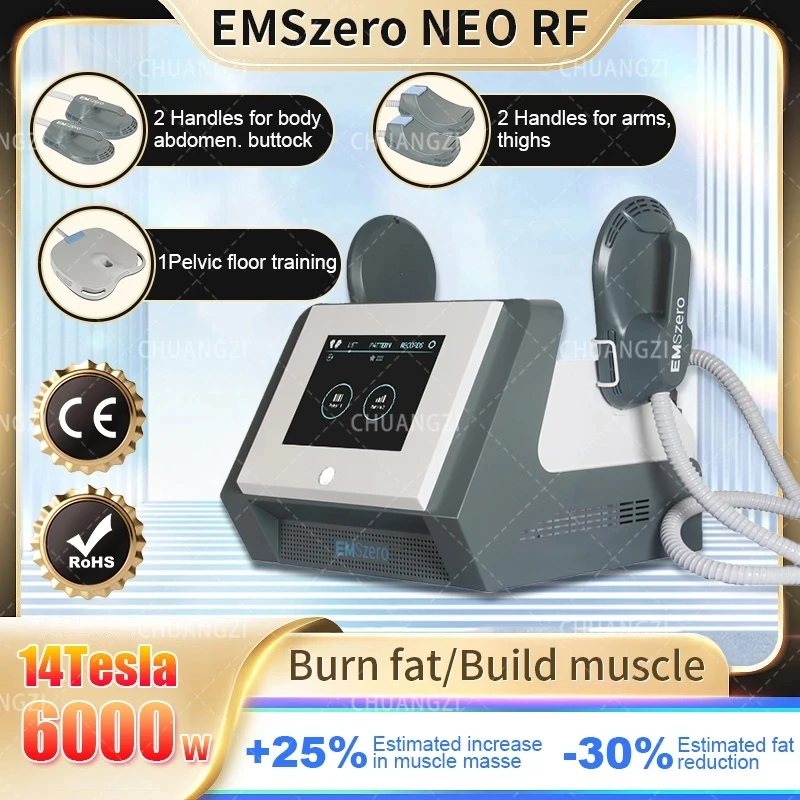 

EMSzero Sculpt Machine RF 6500W Weight Loss Muscle Stimulating Body Fat Removal Body Sculpting Slimming Electromagnetic Device