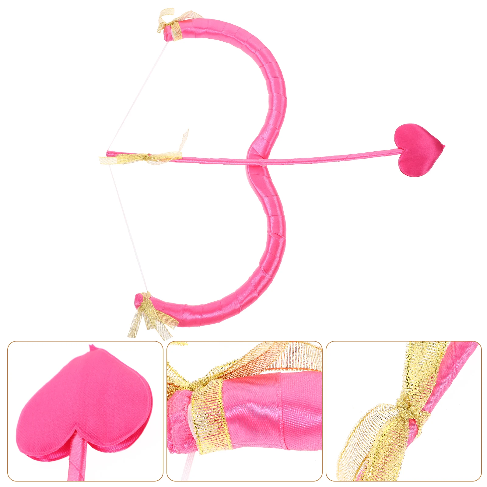 

1 PCS Cupid Arrow Prop for Valentine Party School Performance Cosplay Foam Material Lightweight Bow Accessory for Birthday