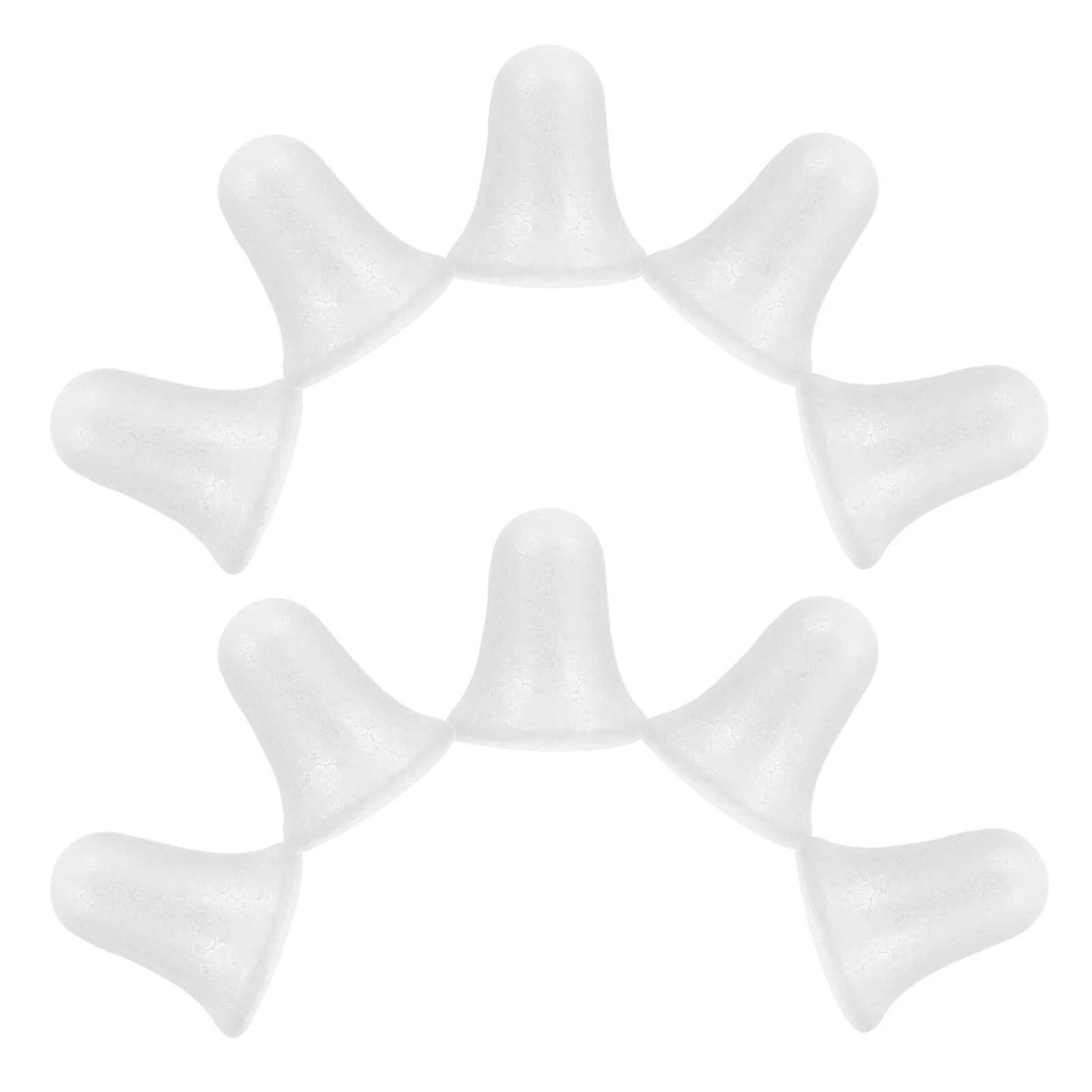 

10Pcs 3D Foam Bells Lightweight Christmas Hanging Ornaments for DIY Painting Craft Xmas Tree Decor Festive Home Decoration