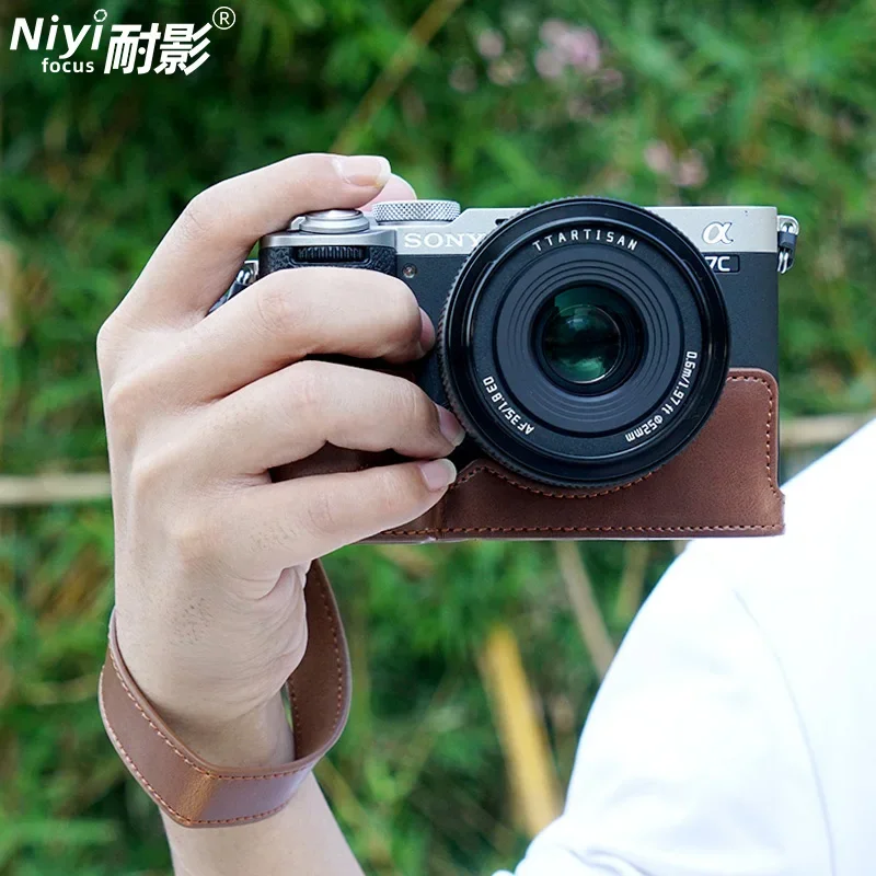 Основа для камеры, искусственная кожа для Sony A7CII A7C2