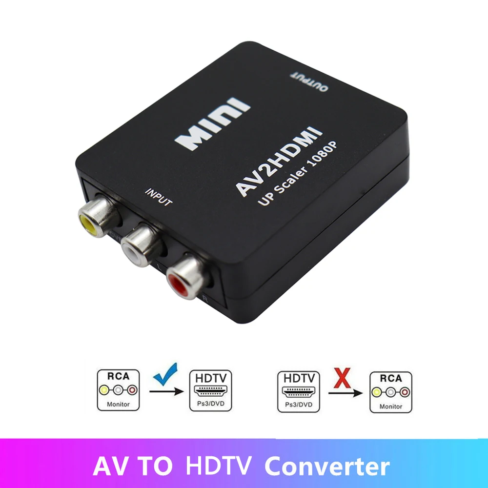 مُحوّل الفيديو RCA إلى HDMI بجودة 1080P: تقييم شامل لجهاز AV2HDMI لتحويل الإشارات القديمة إلى حديثة