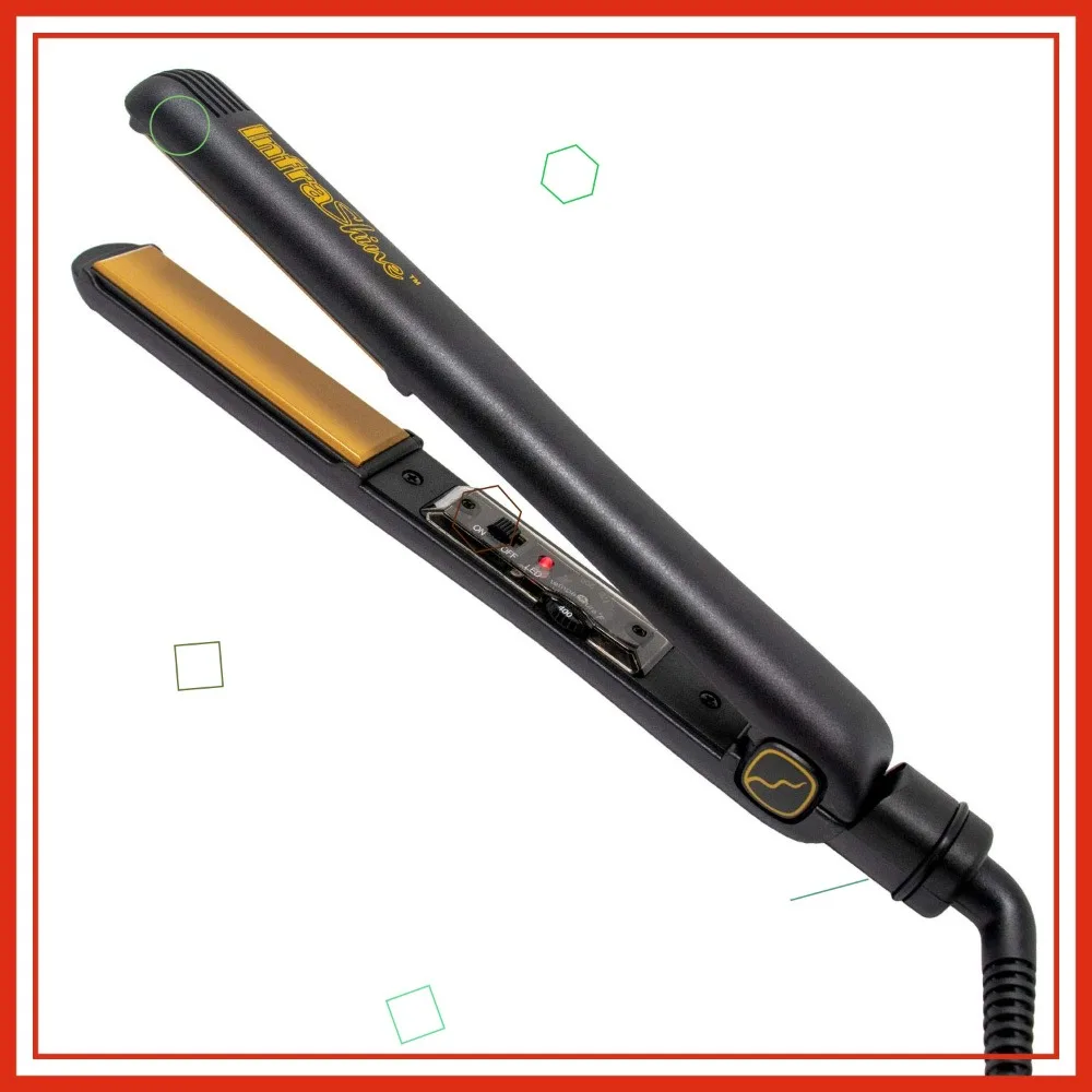 

1 Inch Ceramic Flat Iron, Original Medium, Black - Floating Plates for Smooth, Frizz-Free Hair, 1 Year Warranty