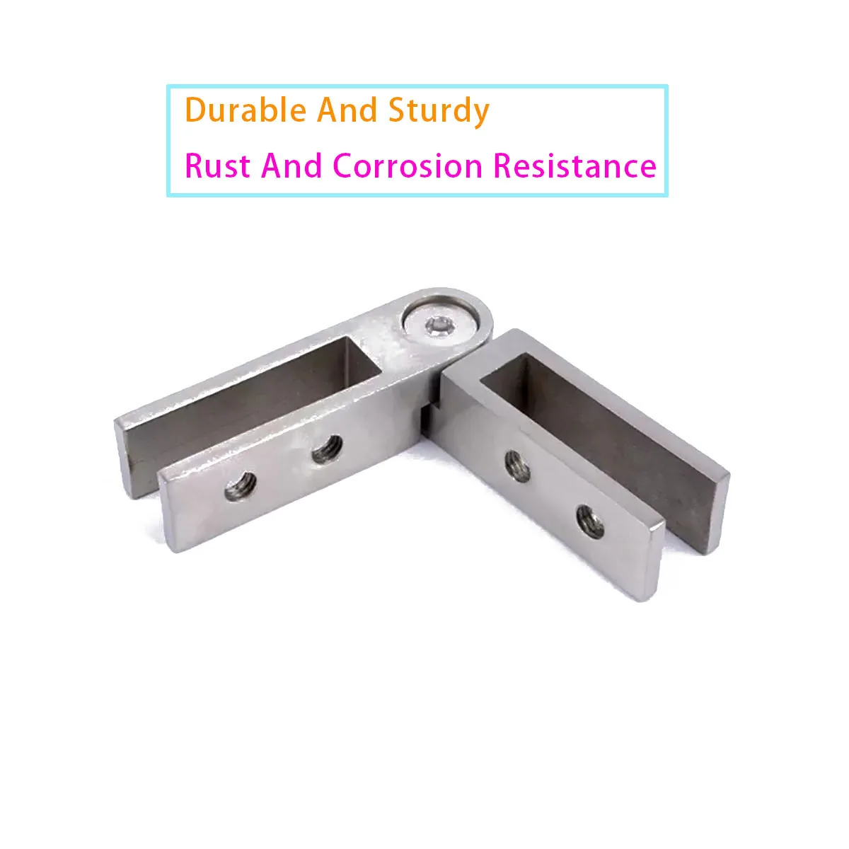Used for Swimming Pool Fence Balcony Deck Glass Bracket, 1 Stainless Steel Railing Glass Clip