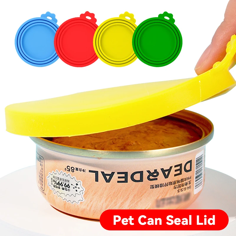 

One Reusable Silicone Pet Can Lid Bpa Free Suitable For Most Sized Dog And Cat Cans - Keeps Food Fresh Prevents Bacterial Odors