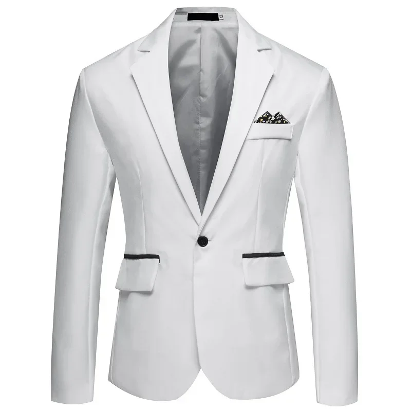 Erkek Tek Düğmeli Blazer Ceket - alternate angle