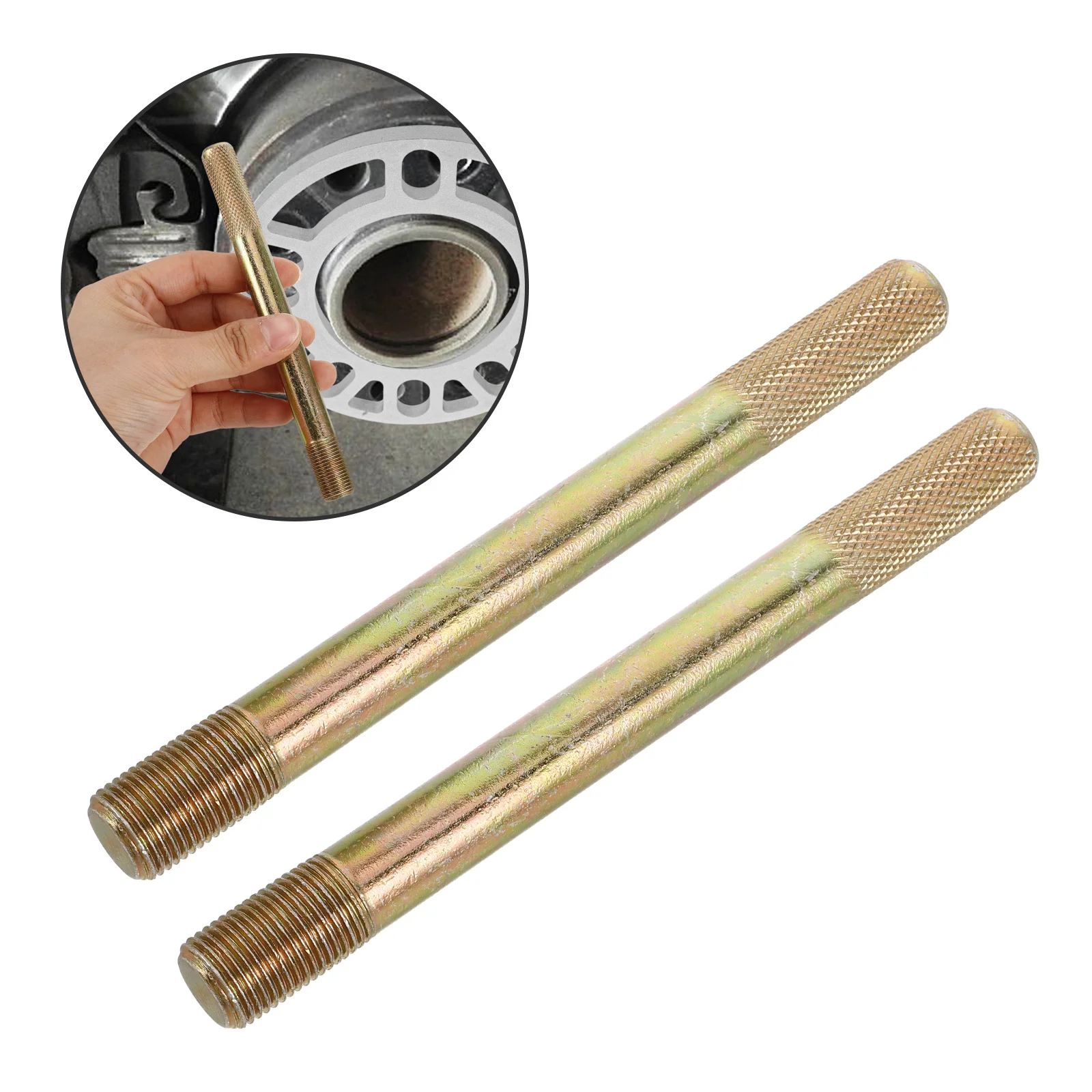 

2Pcs Tire Mounting Pin Wheel Alignment Guide Tool Car Repair Easy Use Durable Steel Multi Functional Portable Tire Lever