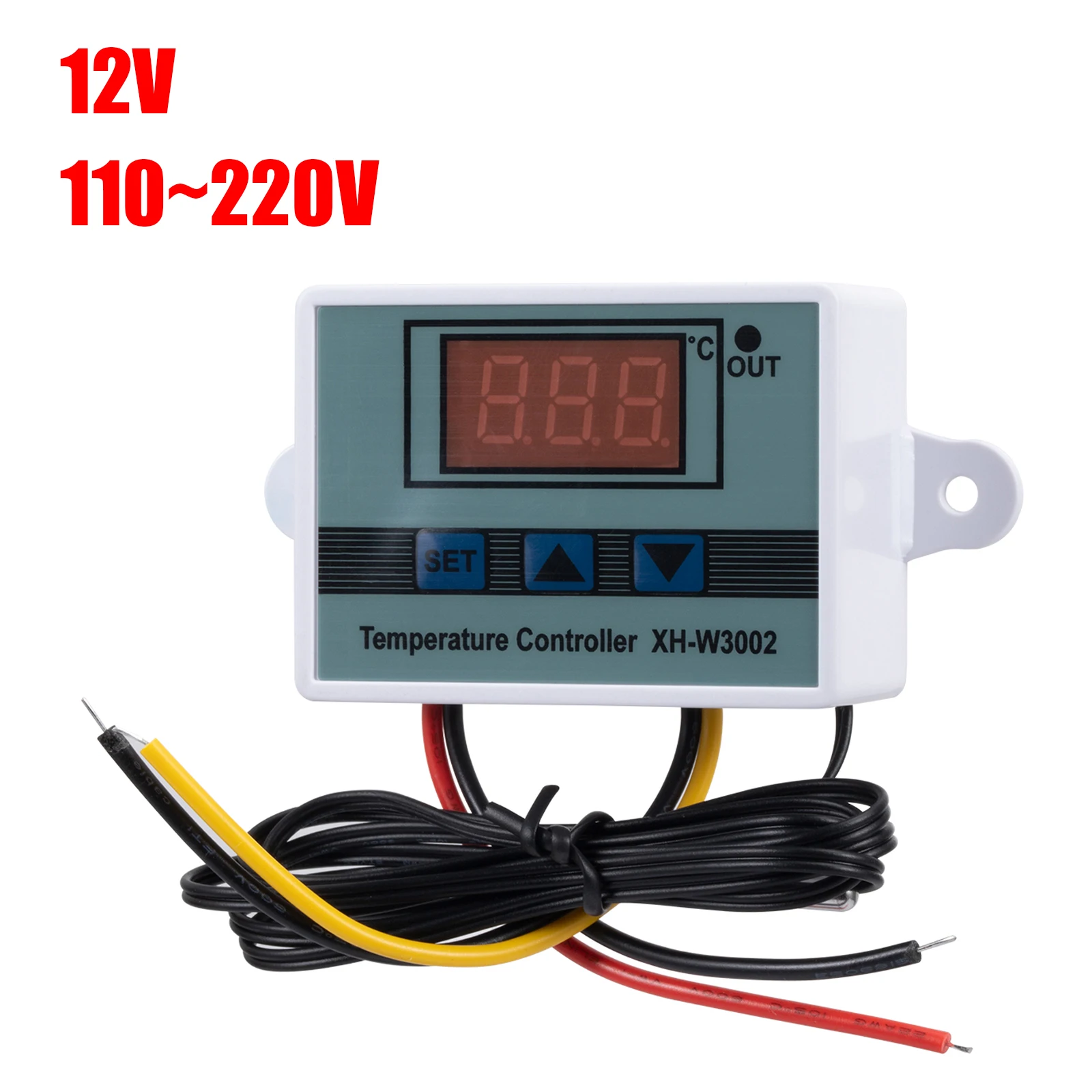 XH-3002 Temperature Controller 10A Reptile Pet Box Thermostat Regulator Temperature Hatching Measuring Instruments 12V 110V~220V