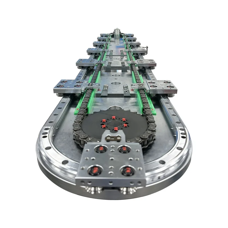 High-precision annular horizontal guide rail conveyor line Automatic elliptical circulation conveyor line annular rail productio