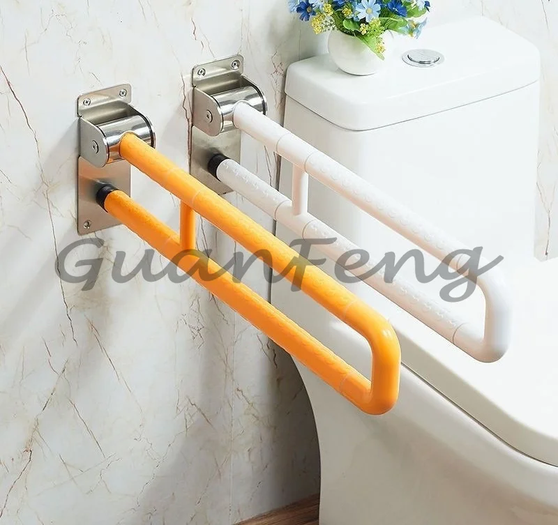 Folding Stainless Steel Toilet Handrail Non‑Slip Barrier‑Free Safety Railing Handle for Elderly