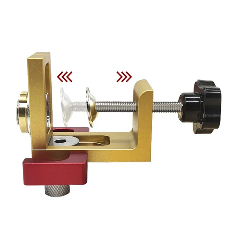 

ABGH-Woodworking 3 In 1 Doweling Jig Kit Adjustable Wood Dowel Punch Locator Aluminum Pocket Hole Jig