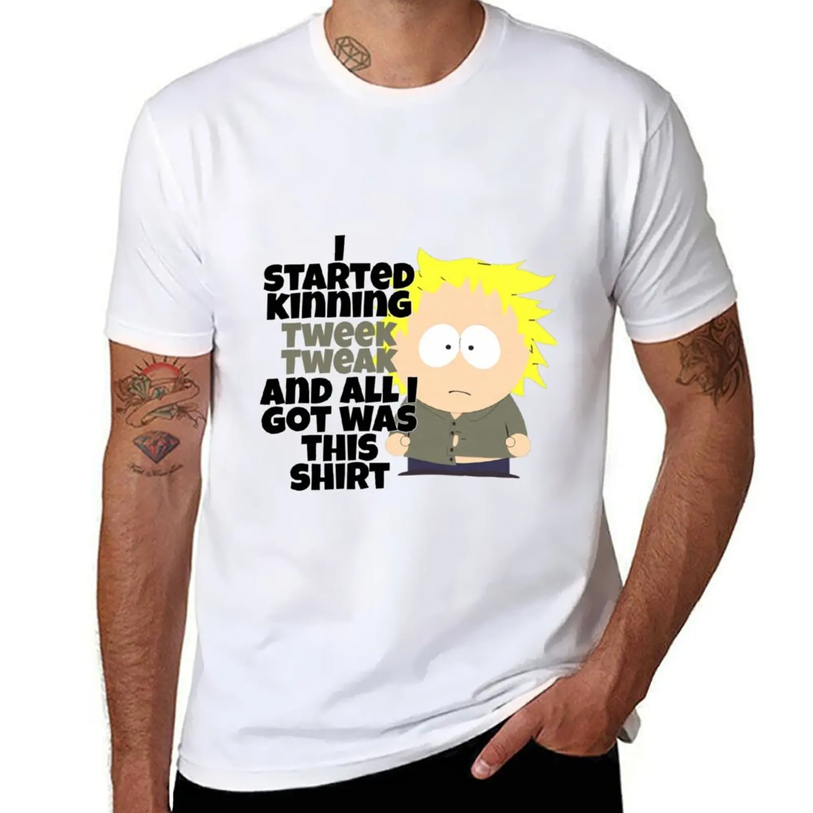 

South Park Tweek Tweak kin T-Shirt man t shirts high quality luxury brand t shirt personalised