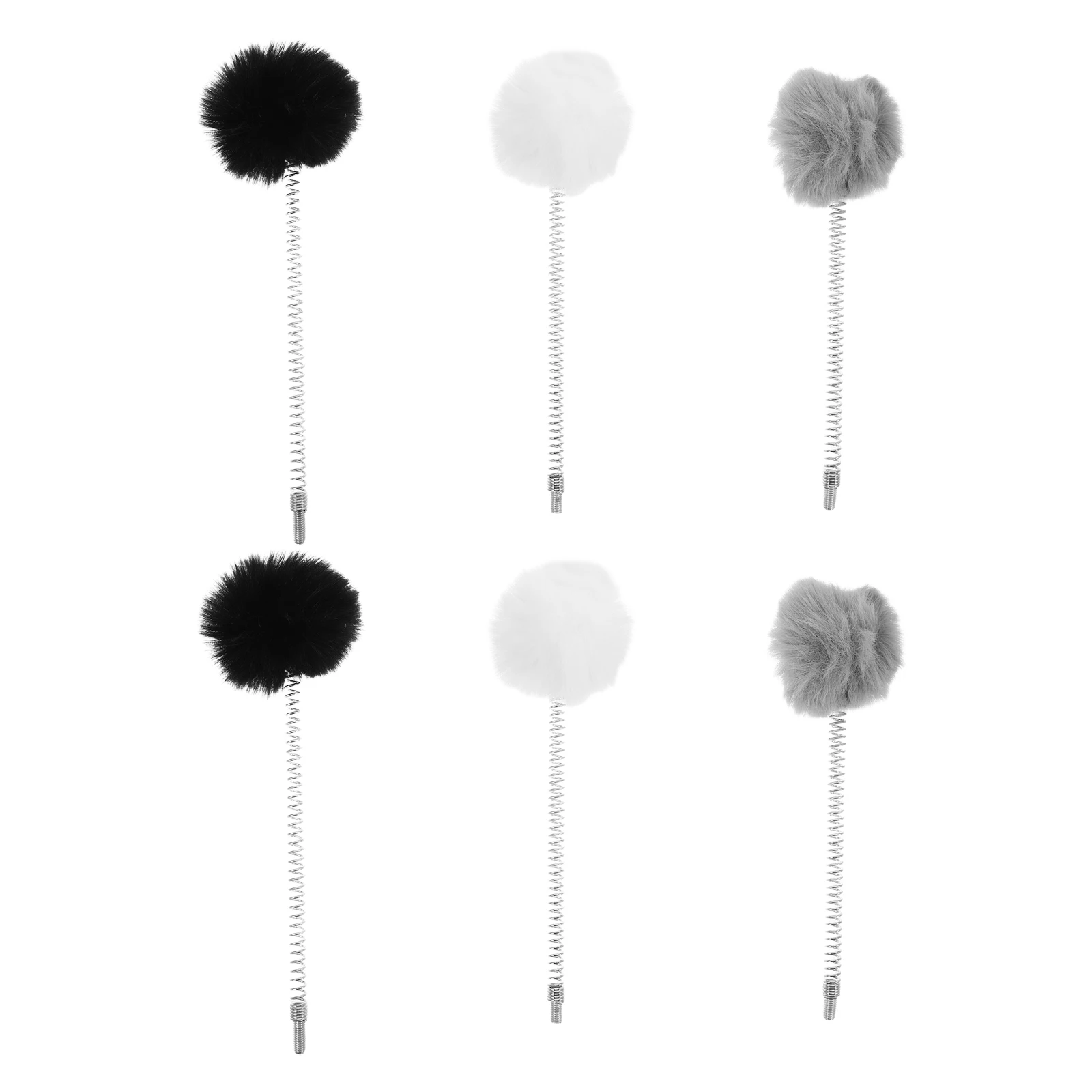 

6Pcs Cat Hanging Ball Interactive Spring Chase Attachment Replacement for Indoor Cats Cat Tree Play Exercise Kitten Bouncy Balls