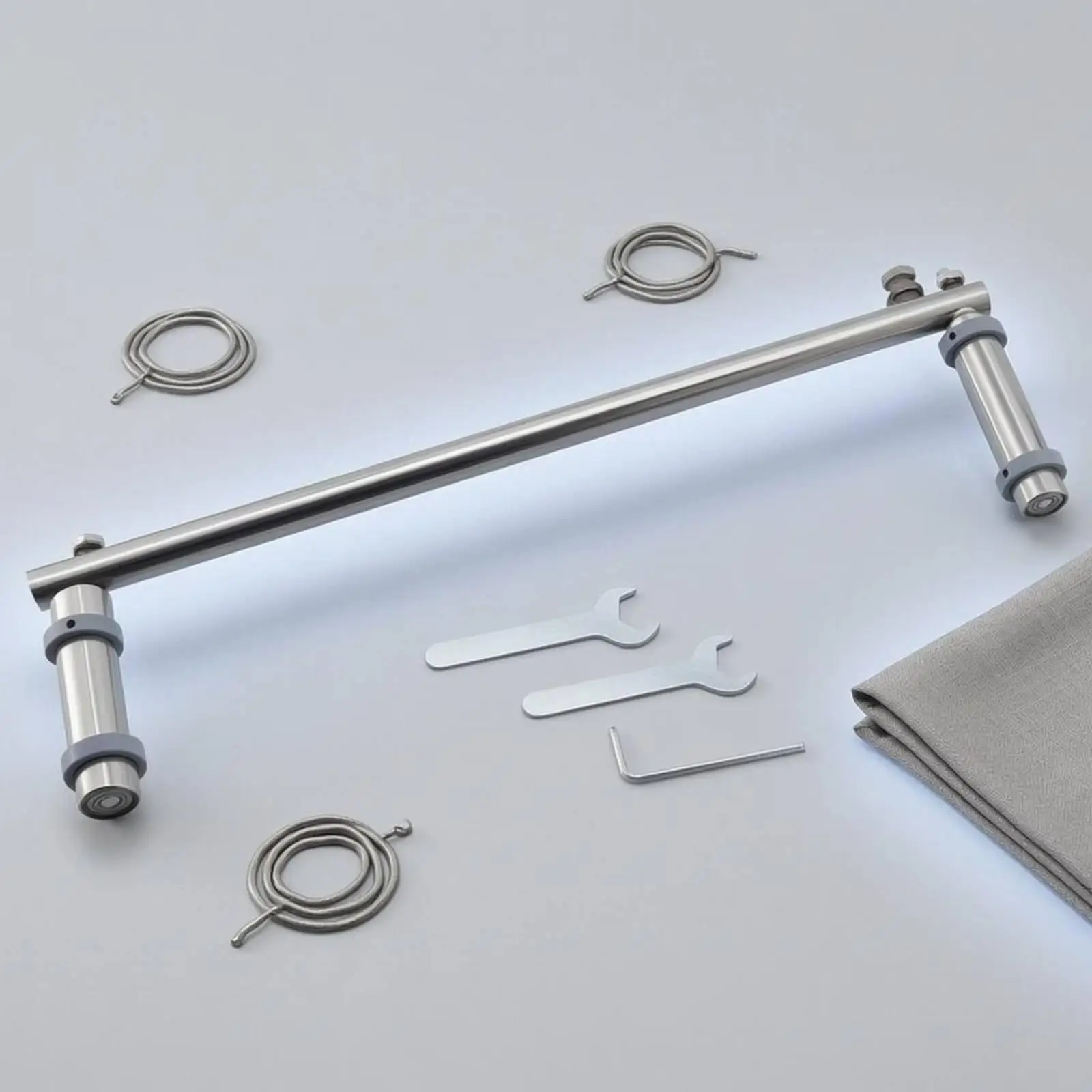 Sewing Machine Elastic Rack Handheld Stainless Steel Adjustable Fixture for Waistband Cuff Support with Two Wrenches