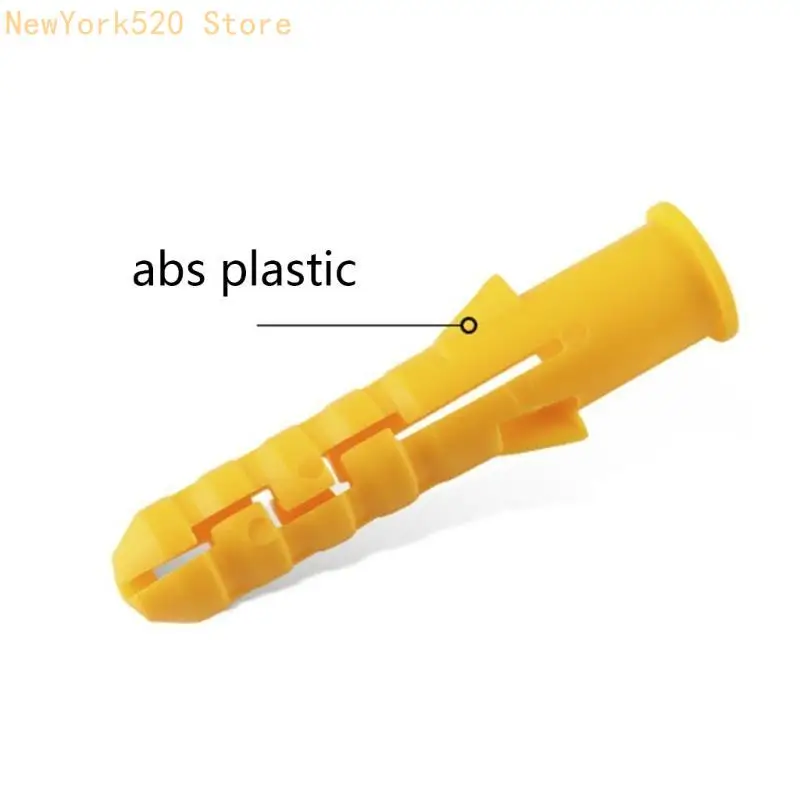 20/40pcs Expansion Pipe Tube and Screws Plastic Wall Anchors Easy to Install N84C