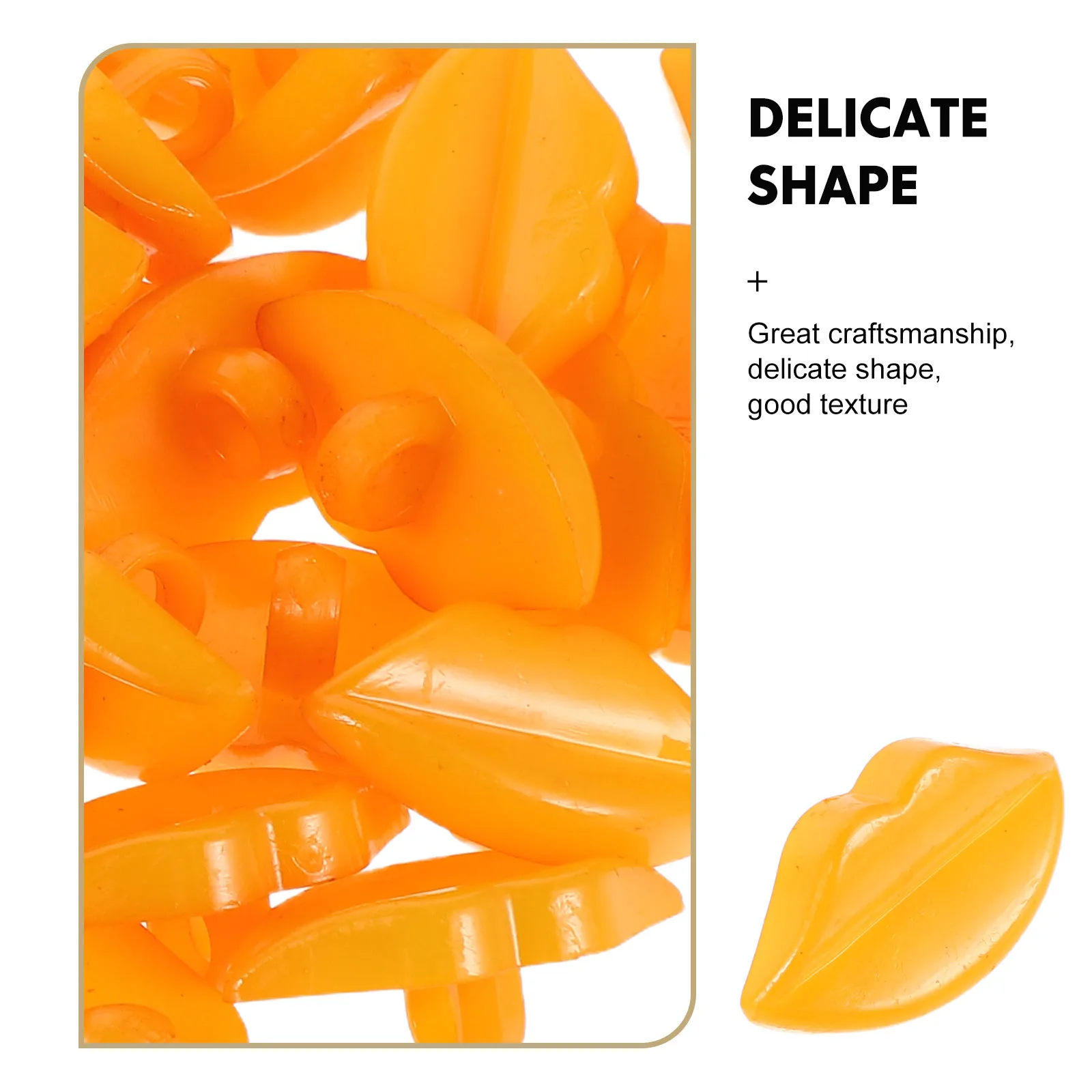 100 قطعة من إكسسوارات الشفاه الصغيرة للفم البلاستيكية لاستبدال الشفاه المسطحة لمستلزمات صناعة الحرف اليدوية على شكل حيوانات #5