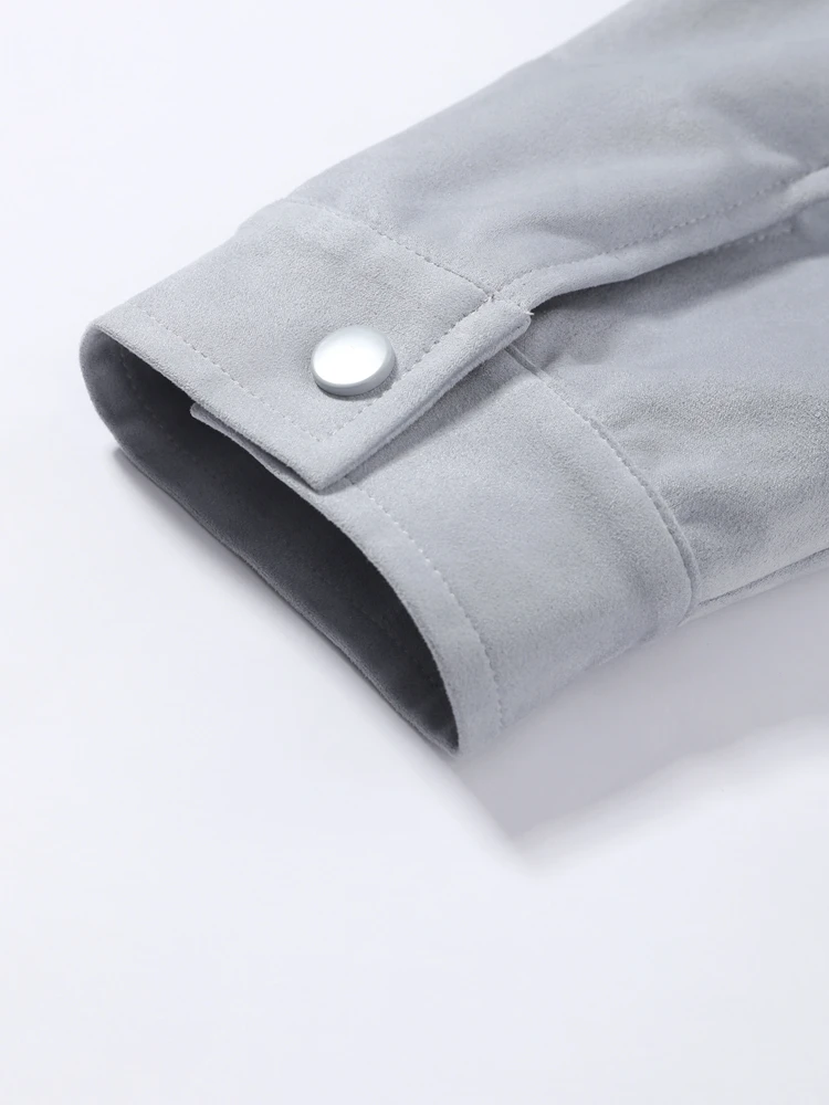 Reißverschluss-Rollkragenjacke mit Seitenplakette und Langen Ärmeln für Damen, Streetwear mit Epauletten und Verdeckten Knöpfen, Locker Sitzende Jacken, Neue Damenoberbekleidung – Detail 11