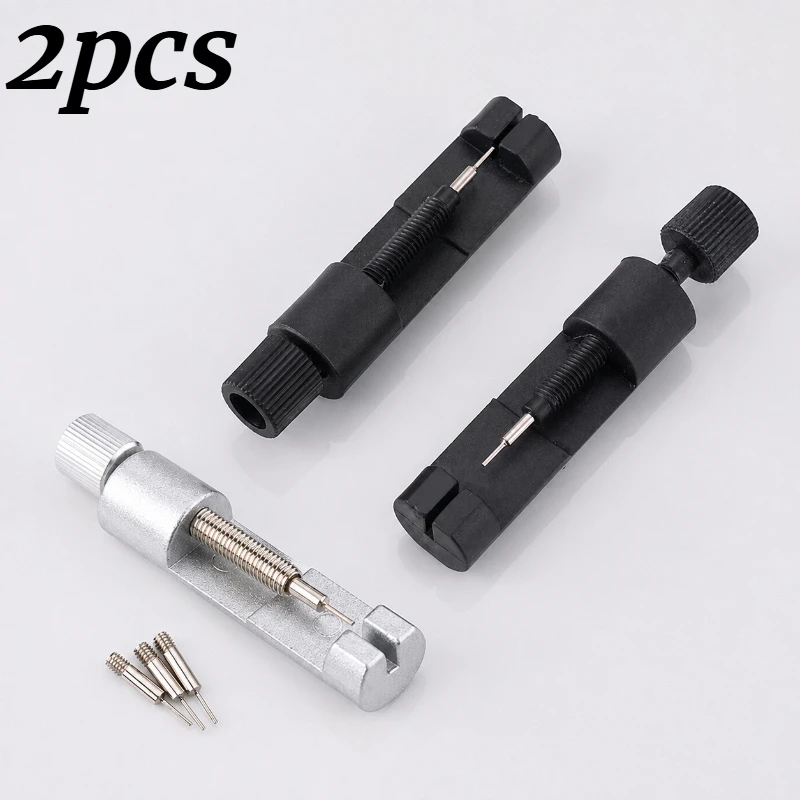 Household DIY Watch Adjustment Tools 3Pcs Watch Band Link Remover Set With Spare Metal Pins Portable Watch Repair Tool Kit