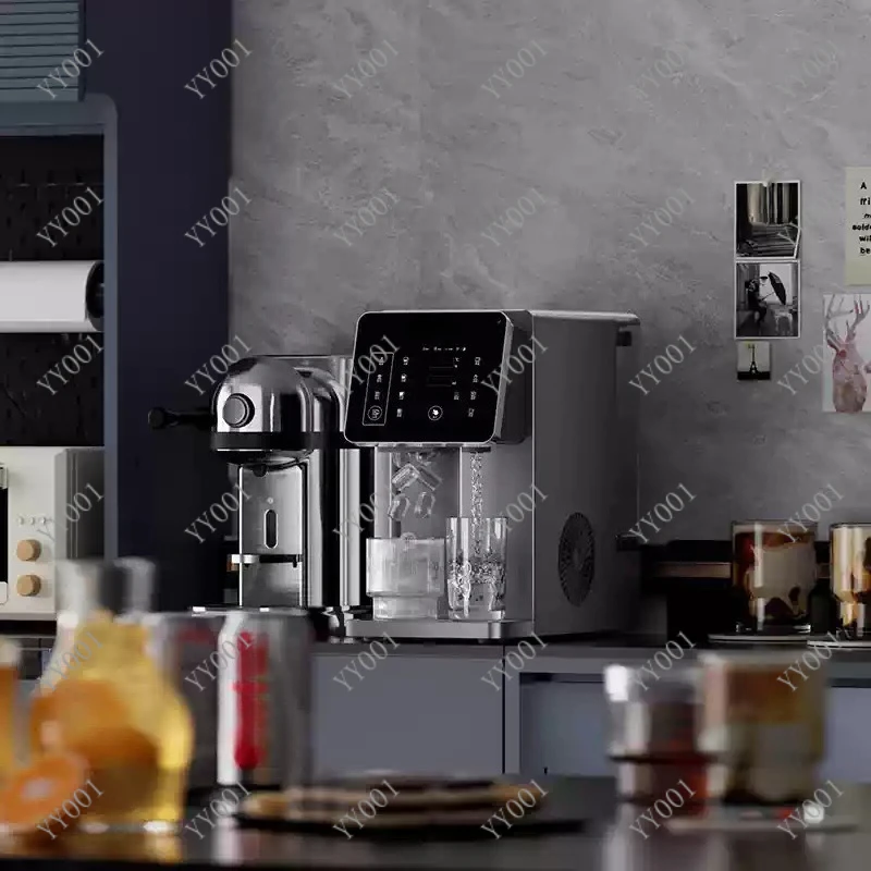 

All-in-One Appliance Hot Cold Water Dispenser Ice Maker Machine for Office Use