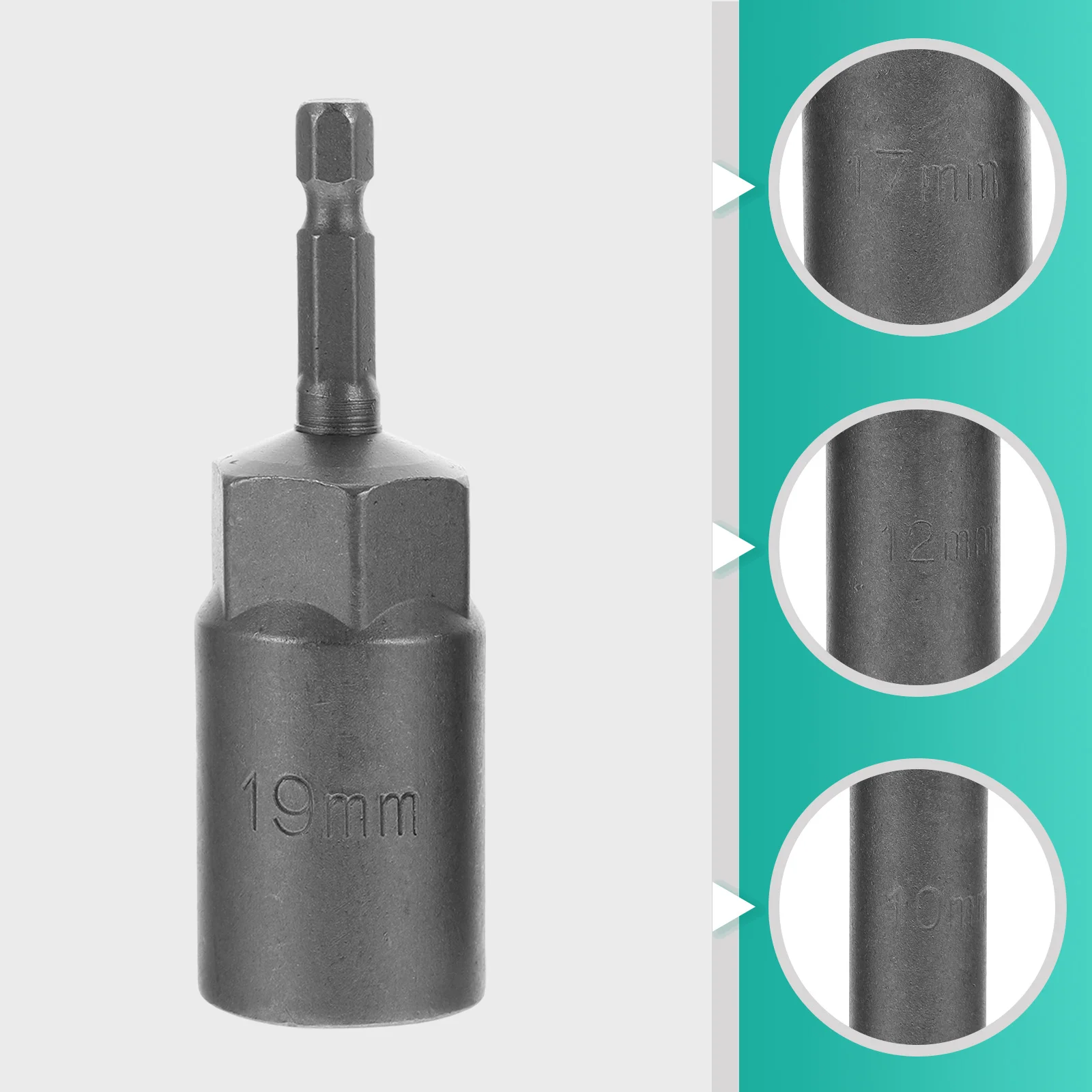 

4pcs Electric Drill Socket Heads Set Hexagon Nut Driver For Impact Drill Nut Driver Bit Socket Wrench Hand Tool