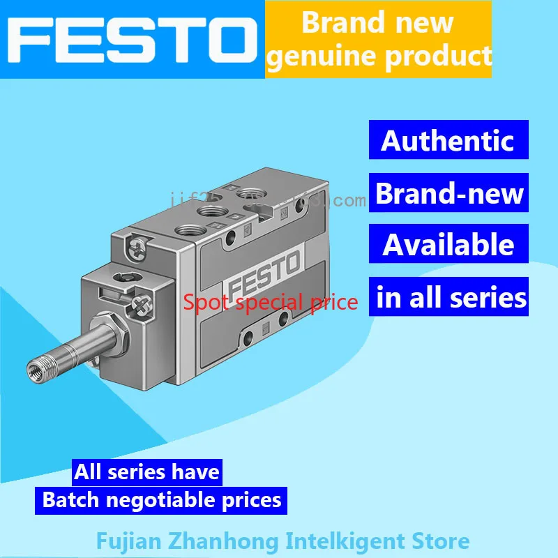 

FESTO Genuine Original 19786 MFH-5/3E-1/4-B, 19787 MFH-5/3G-1/4-B, 19788 MFH-5/3B-1/4-B,Available in All Series,Price Negotiable