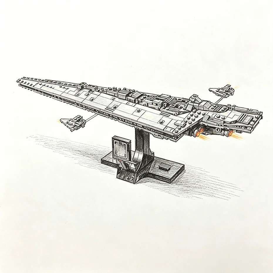Vader's Executor Super Destroyer Ideal Holiday Gift Large Interstellar Battleship Building Blocks for Boys Ornament Model