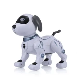 LE NENG TOYS Electronic Pets Robot Dog Stunt Dog Voice Command Programmable Touch-sense Music Song Toy for Kids Christmas Gift