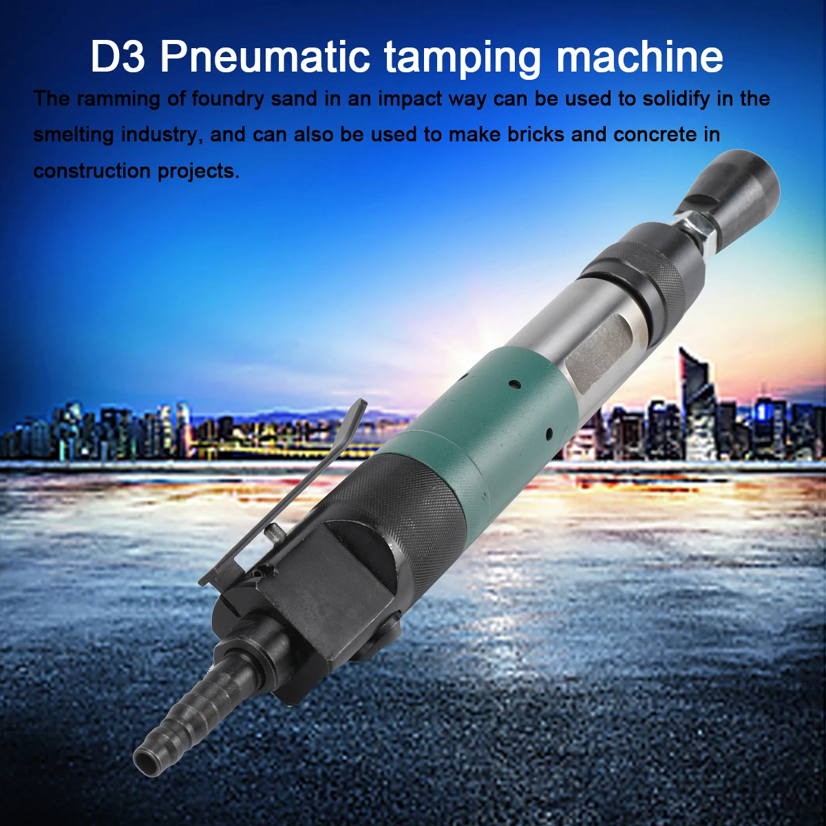 

D3 Пневматическая трамбовочная машина Земляной песок Воздушный трамбовка Молоток для наполнения тонального крема Профессиональный пневматический трамбовка