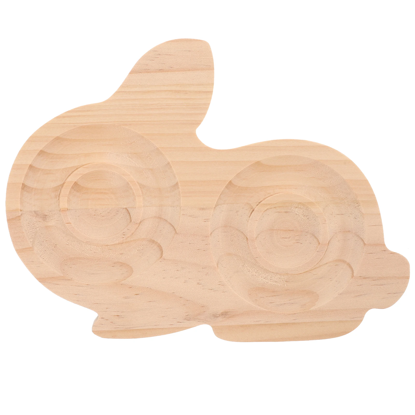 

Rabbit Shape Tray Wood Plate for Bracelet Necklace Display ganizer Large Easter Bunny Rabbit Jewelry Tray Storage Dish