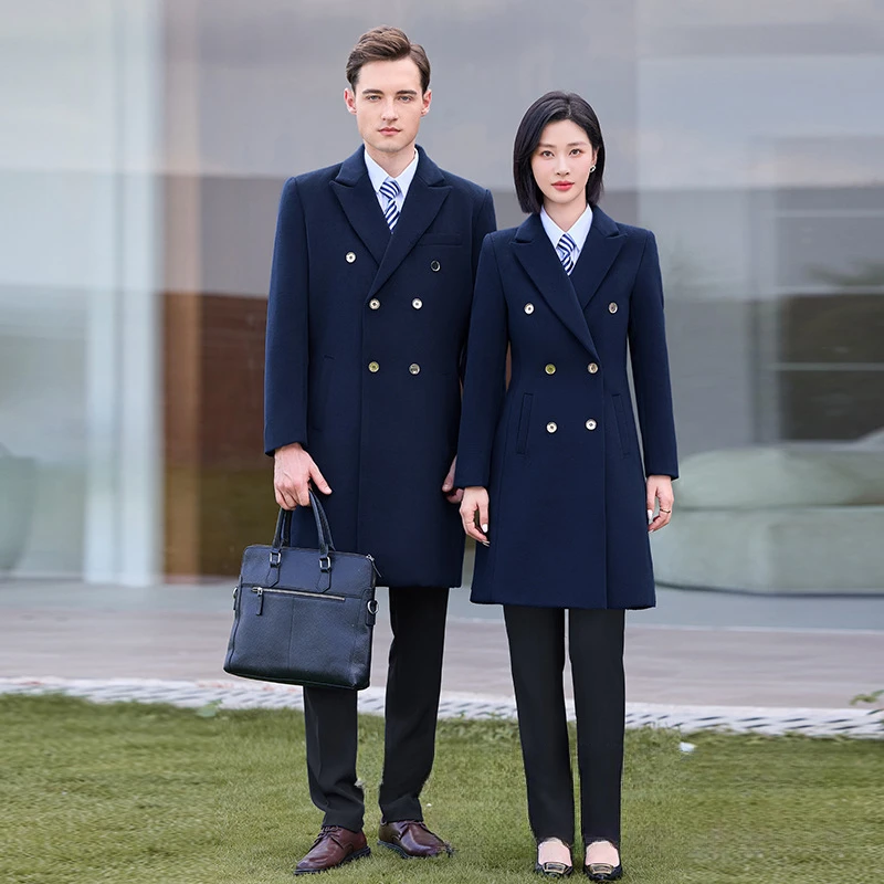 

Новое женское пальто в корейском стиле, профессиональное, средней длины, с отложным воротником, тренчкот, рабочая одежда