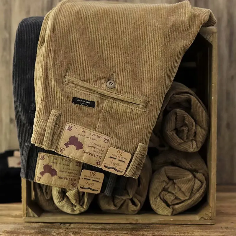 

Мужская рабочая одежда, вельветовые повседневные брюки, осенне-зимние износостойкие рабочие брюки с освещением на строительной площадке, молодежные витали Sle