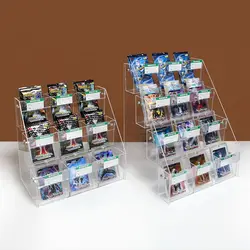 Acrylic Supermarket Shelf With Price Slot Pen Display Stand Stationery Store Pen Holder Pencil Neutral Pen Ladder Pagoda Rack