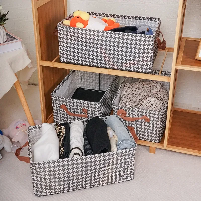 1/2/4PCS Multi-purpose Pants Toy Storage Basket Home Foldable Clothes Storage Box Closet Moisture Resistant Organizer