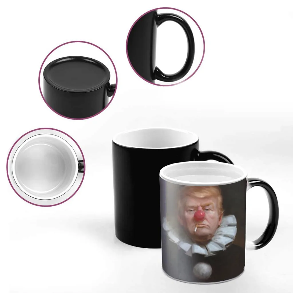 USA Trump Expressions Creative Change Ceramic Mug Heat Revealing Coffee Cup Breakfast Cup Mug Gift