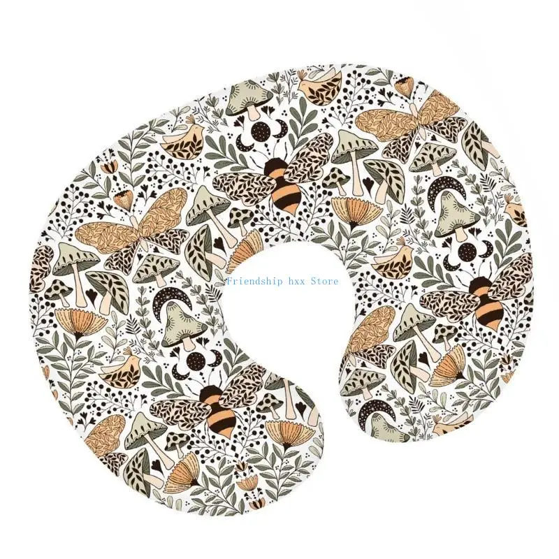 F1CB Baby Pillow Cover Maternity Breastfeeding Pillowcase Nursing Pillow Slipcover