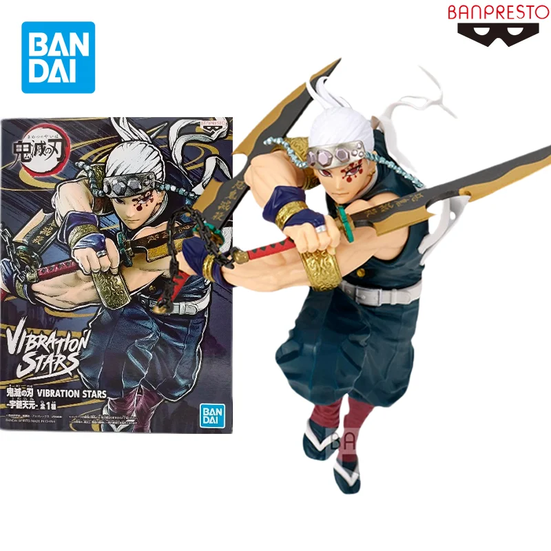 Bandai BANPRESTO Original Demon Slayer Anime Figure VIBRATION STARS Uzui Tengen Action Figure Toys Gift Collectible Model