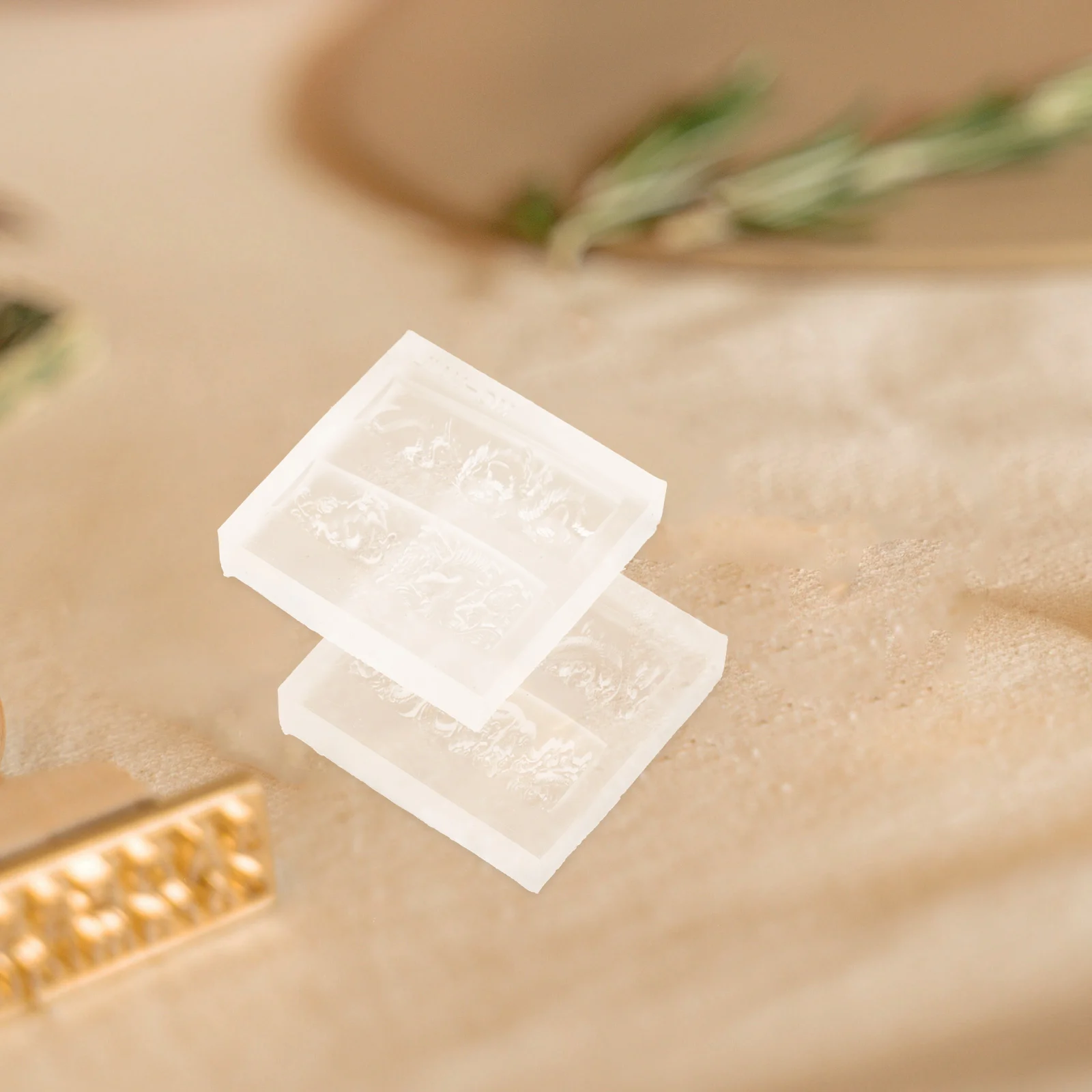 

2Pcs Nail Decor 3D Silicone Mold DIY Decoration Molds Simple Design Not Easy Deform Break Durable Useful Nail Templates